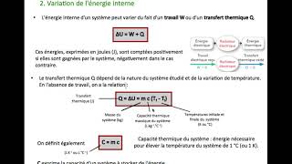 TS Chapitre 14 Transferts deÌnergie entre systeÌ€mes macroscopiques [upl. by Sarat220]