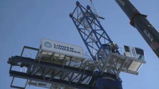 LCL700 luffingjib tower crane by COMANSA [upl. by Refotsirk]