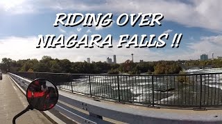 Riding Over Niagara Falls  on a motorcycle motovlog [upl. by Lynnell194]