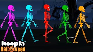 Five Skeletons Went Out One Night  Spooky Song  Hoopla Halloween [upl. by Elagiba352]