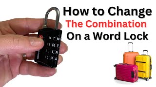 How to change the combination on a Wordlock [upl. by Xenophon]