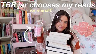 TBR prompt jar chooses my march tbr 🧚🏼‍♀️📖💗 new prompt cards [upl. by Cresa]