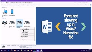 How to Fix Fonts Not Showing Up In Ms Word in Windows PC [upl. by Favata]