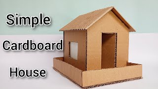 How to Make a Cardboard House 🏠  DIY house [upl. by Ardekan]