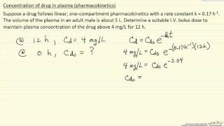 Pharmacokinetics Determining Dosage Bio [upl. by Frum]