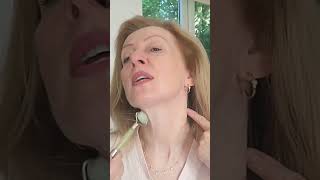 Jade Roller Double Chin Jawline facialmassage skincare fabskin skincareroutine fabbeauty [upl. by Hibbert70]