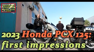 2023 Honda PCX 125 first impressions [upl. by Ahsekel]