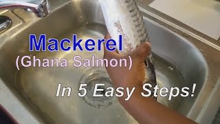 How to make Baked Mackerel  Ghana Salmon in 5 Easy steps [upl. by Oigaib]