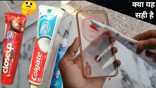 How to Clean Yellownewss of Transport mobile cover in colgate  clean cover at Home [upl. by Ilojna]