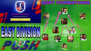 eFootball Best Formations🤫 To Reach Division 1💯 [upl. by Nibot]