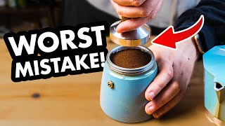 3 Mistakes RUINING Your Moka Pot Coffee And How To Fix Them [upl. by Anitnatsnok]