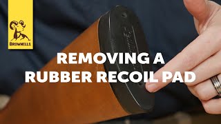 Quick Tip How to Remove a Rubber Recoil Pad [upl. by Dranoc]