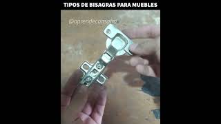 Tipos de bisagras para muebles [upl. by Sagerman753]