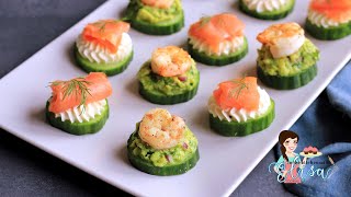 The Best Appetizers Recipe  Seafood amp Cucumber Appetizers [upl. by Torey]