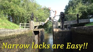 Narrowboat Journey Narrow Locks are Easy [upl. by Eitsirhc]