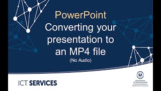 PowerPoint  Converting a presentation into a video MP4 file no audio [upl. by Acinnej979]