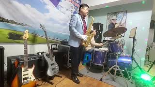 찐이야 영탁 색소폰 🎷 연주 드럼 김영희 🎹 [upl. by Leik]