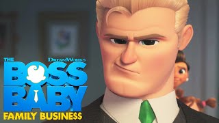 Boss Baby Family Business  Uncle Ted Arrives At The Templeton House [upl. by Noyar]