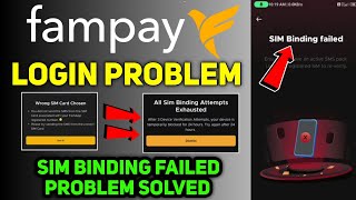 fampay wrong sim card chosen problem  fampay all sim binding attempts exhausted problem [upl. by Mathis]