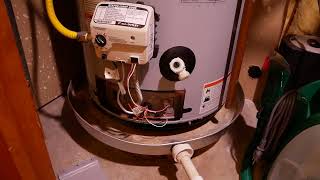 DIY Gas Water Heater Repair  Pilot Light Wont Stay Lit  Status light not blinking [upl. by Inva]