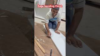 Eage banding finish intrior furniture shots viralshort youtube trending [upl. by Akahs978]