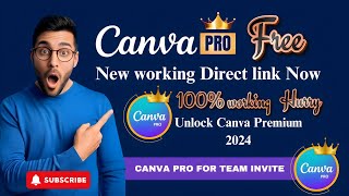 100 Working Get Canva Pro Free Instant team Invite Link 2024  Better Than Bingotingo [upl. by Atarman]