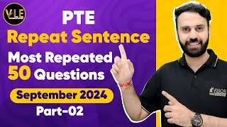 PTE Speaking Repeat Sentence  Real Exam Predictions September 2024  Vision Language Experts [upl. by Wira]