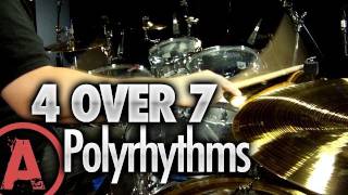 4 Over 7 Polyrhythms  Advanced Drum Lessons [upl. by Diarmit]