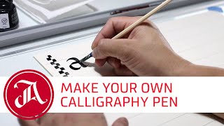 How To Make A Homemade Cola Calligraphy Pen FREE Template Included [upl. by Elisha]