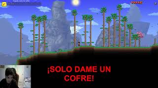 Terraria pero con una piedra agobiante Terraria but with encumbering stone ¡¿DÓNDE HAY COFRES [upl. by Llehcam640]