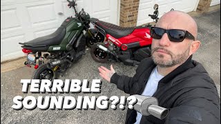 Honda Navi Comparing sound OLD vs NEW Vance amp Hines Exhaust [upl. by Calandra59]