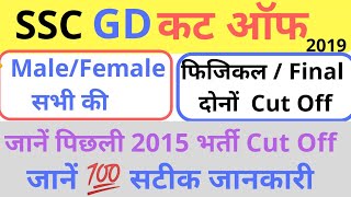 SSC GD Cut OFF 2019एसएससी जीडी फिजिकलफाइनल कट ऑफ 2019 [upl. by Yeslrahc]