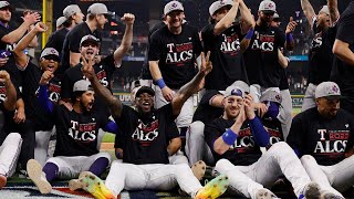 The Texas Rangers are MOVING ON CLINCH ALCS Berth Final Out amp Celebration [upl. by Merta]