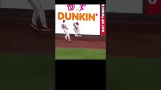 Dylan Crews sliding catch into the wall mlb baseball shorts [upl. by Yeliw14]