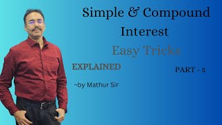 Simple and Compound Interest Tricks and Tips for Quick Calculations  Part  5  careerwareer [upl. by Drexler760]