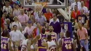 1991 Lakers vs Blazers NBC introwmv [upl. by Kassey]