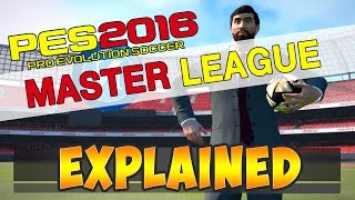 TTB PES 2016 Master League  Explained  Everything you need to know [upl. by Salim]