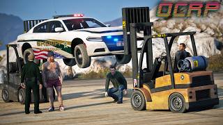 Unsolicited Forklift Oil Changes in GTA RP  OCRP [upl. by Frederick]