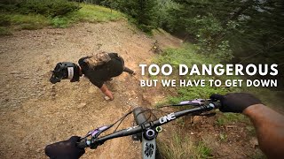 Nightmare situation on the Worlds Steepest Mountain Bike Trail [upl. by Wendelina]