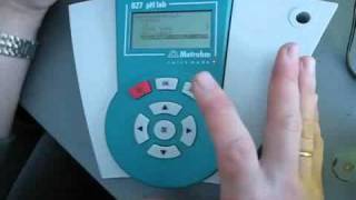 pH meter Metrohm 827 P2 [upl. by Etteuqram]