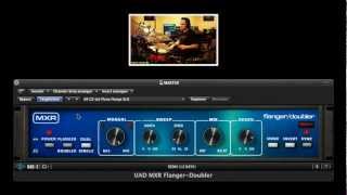 MXR FlangerDoubler PlugIn on Drums amp Guitar [upl. by Sirref]