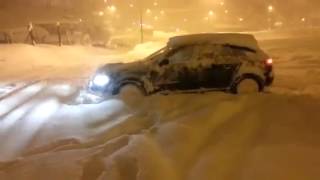 Audi A3 quattro pulling snow [upl. by Rafter]