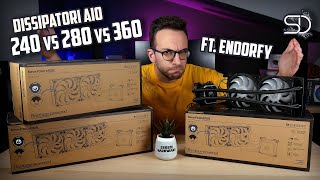 SFIDA TRA DISSIPATORI A LIQUIDO 240 VS 280 VS 360  FT ENDORFY 🔥 [upl. by Melliw50]