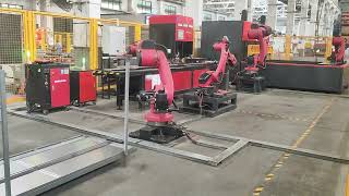 Automated Metal Sheet Bending with Robotic Arm and Sheet Metal Center [upl. by Lesak131]