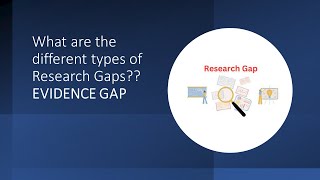 Types of Research Gaps  What is an Evidence gap [upl. by Yelsgnik]