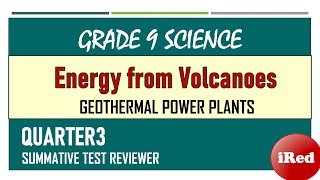 Grade 9 Science Geothermal Power Plants Quarter 3 Summative Test Reviewer [upl. by Merrel]