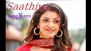 Layrical song  Saathiya  Singham  Ajay Devgan  Kajal Agarwal  Shreya Ghoshal  New Song [upl. by Lennox]