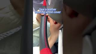 Sew a leather steering wheel cover [upl. by Mannes]