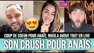 NIKOLA LOZINA A CRAQUÉ POUR ANAÏS CAMIZULI 💗 EN LIVE AVEC ILLAN IL AVOUE TOUT [upl. by Fotina]