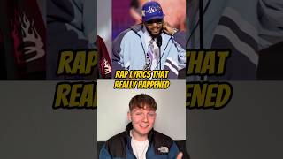 Rap LYRICS That REALLY HAPPENED 2 😳💯rap kendricklamar shorts [upl. by Diver]